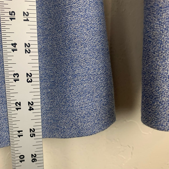 Reiss Blazer Jacket Blue Women's 100% Wool Tweed Tailored Long Sleeve 4 - Picture 3 of 6